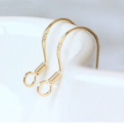 s925 sterling silver earring hooks 50pcs/lot - kc gold & silver ear studs for jewelry making