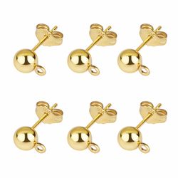 wholesale 925 silver-plated earring hooks: 20pcs/lot blank stud bases for 3/4/5mm diy jewelry