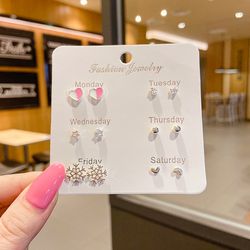 korean mini stud earrings set: simple, cute, exquisite jewelry for women & girls - wholesale direct sales