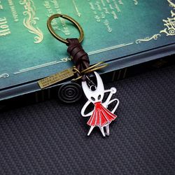 hollow knight keychain bone nail the pale king figure keyring keychains for men game accessories car key ring