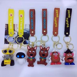 new creative accessories cartoon anime mr potato head keychain bag pendant keyring cartoon doll birthday gifts