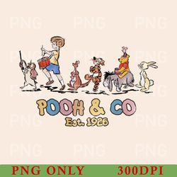 retro disney pooh and co est 1926 png, winnie the pooh png, disneyland trip png, pooh and friends png, winnie the pooh