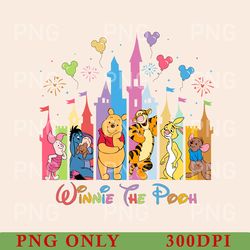 winnie the pooh disney castle png, winnie the pooh png, the pooh png, winnie pooh family, the pooh friends png 300dpi