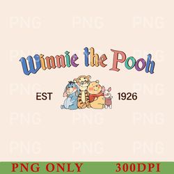 disney winnie the pooh png, pooh bear png, pooh and friends png, disney family matching png, disneyland trip png 300dpi