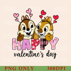 happy valentine's day png, character valentine png, chip and dale valentine's day png, cute valentine gift, magical xoxo