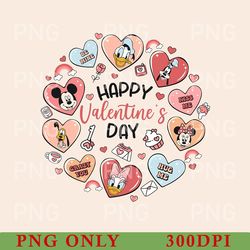 disney valentine day png, happy valentines day png, valentine mickey and friends png, xoxo disney love png