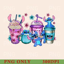 valentine drink stitch and angel png, lovers png, lilo and stitch png, couples png, stitch in love png, disney latte png