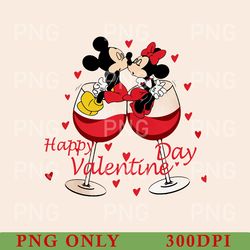 retro happy valentine, valentine mouse hearts, mouse valentine's day png, valentine's png, mouse and friend valentine