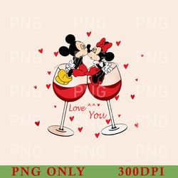 Happy Valentine PNG, Gift Love Hear, Valentine Mouse Hearts PNG, Mouse Valentine's Day Png, Valentine's Png, Mouse PNG