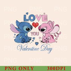 stitch valentine png, love png, valentines png, stitch love png, valentine's day png, layered stitch png, flower png