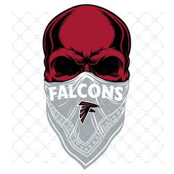 atlanta falcons skull svg, sport svg, atlanta fa