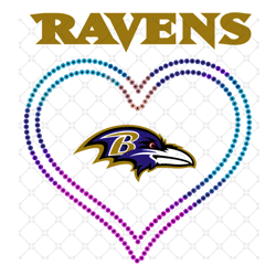 baltimore ravens heart svg, sport svg, baltimore