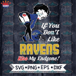 betty boop if you dont like ravens kiss my endzone