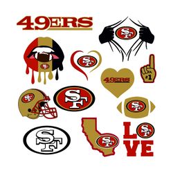 san francisco 49ers bundle,n f l teams svg, n f l svg, football svg, sport bundle svg cricut file 1