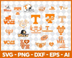 tennessee volunteers svg bundle, tennessee volunteers svg, sport svg, ncaa svg, png, dxf, eps digital file