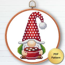 christmas gnome cross stitch pattern