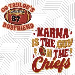 taylors boyfriend karma is the guy on the chiefs svg