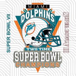 vintage miami dolphins super bowl png svg