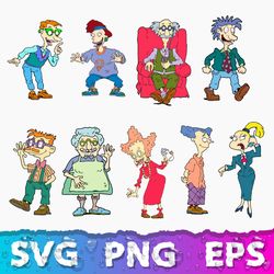 rugrats svg, rugrats clipart, rugrats png, rugrats birthday