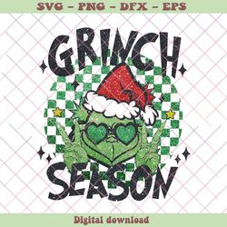 retro christmas grinch season png sublimation download, png - svg files, z1356