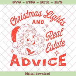 christmas light and real estate advice svg file for cricut, png - svg files, z1403