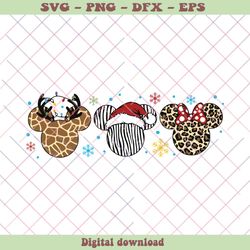 animal kingdom christmas mickey head svg download, png - svg files, z1411