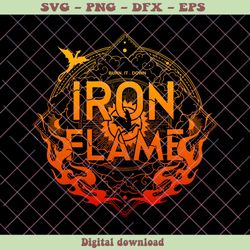 iron flame fourth wing rebecca yarros svg graphic file, png - svg files, z1412