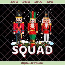 nutcracker squad ladies christmas png sublimation file, png - svg files, z1415