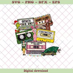 vintage christmas movies cassette tapes png download, png - svg files, z1420