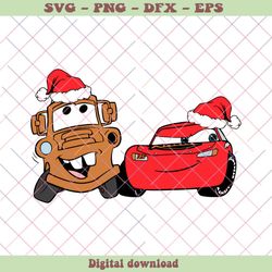 disney cars christmas tow mater mcqueen svg download, png - svg files, z1423