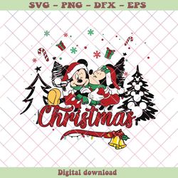 vintage mickey and minnie christmas svg cutting file, png - svg files, z1445