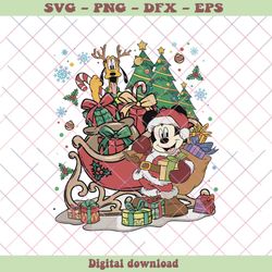 vintage mickey goofy christmas gifts svg file for cricut, png - svg files, z1453