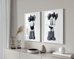 hypebeast black white astro boy poster set of 2 hypebeast figure printable wall art minimalist hypebeast decor retro hyp