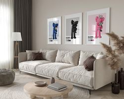 hypebeast figure fashion wall art - stylish hypebeast decor & posters for trendsetters - enhanced matte giclee print