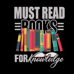 Must read books for knowledge, I love reading book svg, Reading book Rainbow Svg, Book Svg, Digital download