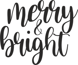 merry & bright svg, merry christmas svg, merry christmas logo svg, christmas svg, christmas logo svg, digital download