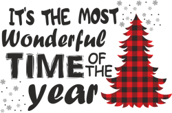 it's the most wonderful time of the year svg, buffalo plaid christmas svg, christmas svg, merry christmas svg, cut file