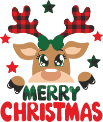 reindeer merry christmas svg, buffalo plaid christmas svg, christmas svg, merry christmas svg, digital download