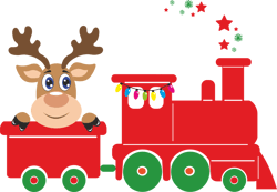 christmas train svg, deer svg, christmas svg, christmas logo svg, merry christmas svg, digital download