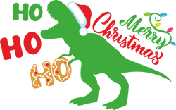 ho ho ho svg, christmas dinosaur svg, christmas svg, christmas logo svg, merry christmas svg, digital download