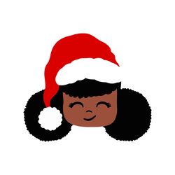 christmas svg, black girl christmas svg, black woman svg, afro woman christmas svg, digital download