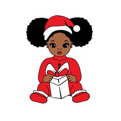 black girl christmas svg, black woman svg, black girl svg, afro woman christmas svg, digital download-8