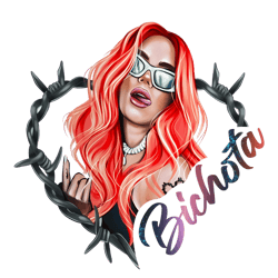 karol g red hair png, bichota karol g png, hand drawn karol g png, bichota svg, karol g tattoo svg, digital download-1