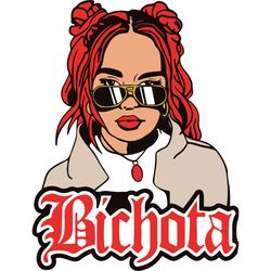 karol g red hair png, bichota karol g png, hand drawn karol g png, bichota svg, karol g tattoo svg, digital download-13