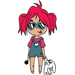 karol g red hair png, bichota karol g png, hand drawn karol g png, bichota svg, karol g tattoo svg, digital download-15