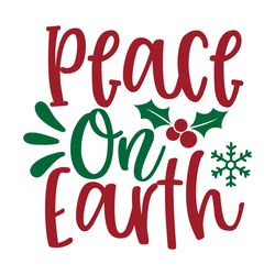 peach on earth svg, christmas svg, merry christmas svg, christmas svg design, christmas logo svg, digital download