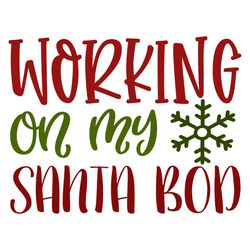 working on my santa bod svg, christmas svg, merry christmas svg, christmas svg design, christmas logo svg, cut file