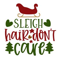 sleigh hair don't svg, christmas svg, merry christmas svg, christmas svg design, christmas logo svg, digital download