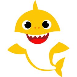 shark yellow svg, baby shark svg, baby shark party svg, baby shark family svg, baby shark characters svg, cut file