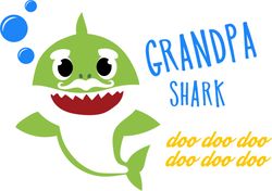 grandpa shark svg, baby shark family svg, baby shark birthday family svg, shark family svg, shark svg, cut file-1